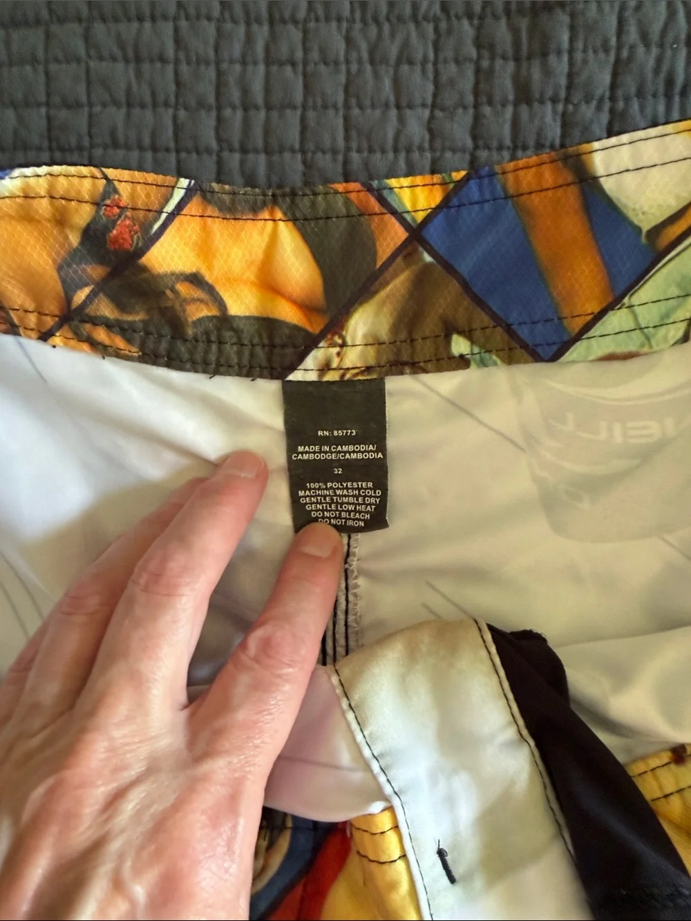 O'Neill  Beer PrintWhite & Red Graphic Men's Board Shorts with BOTTLE OPENER!